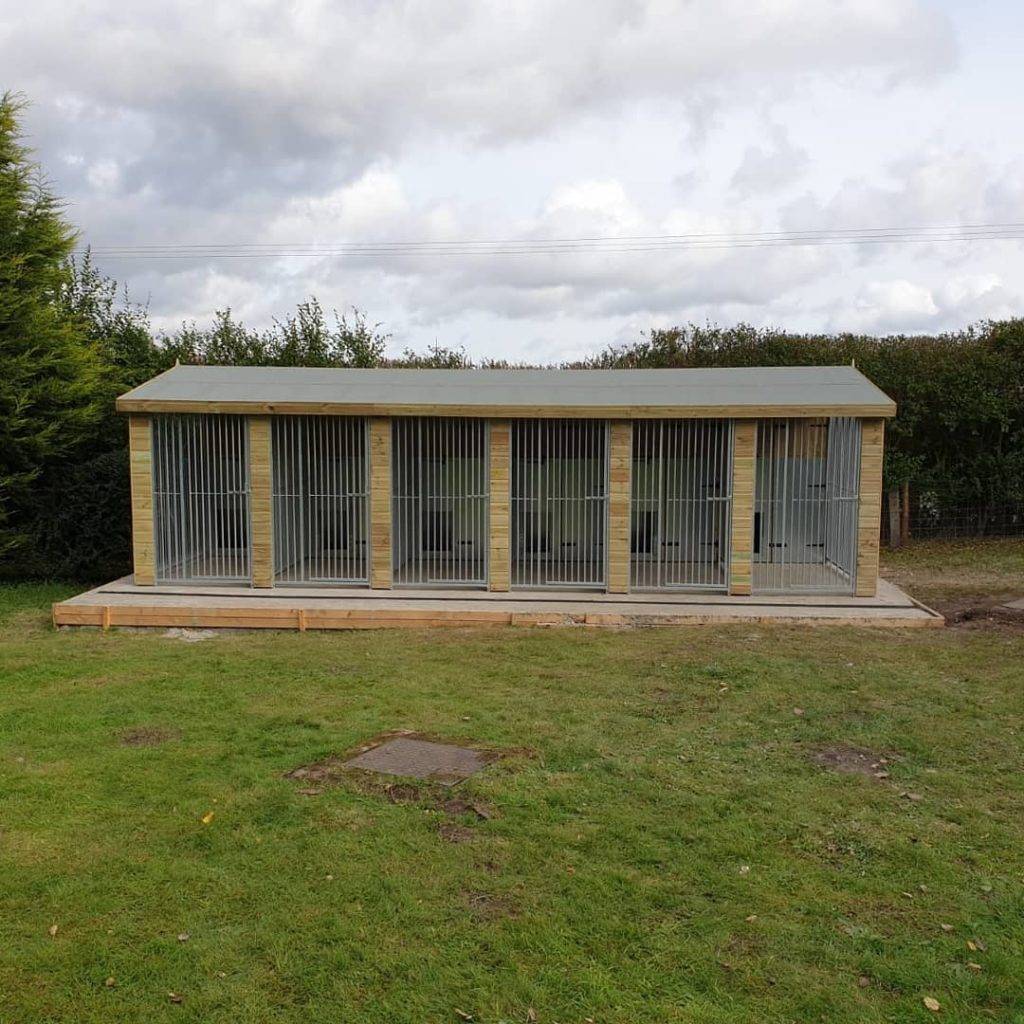 24 X 10 ft Six Bay Dog Kennel benchmarkkennels