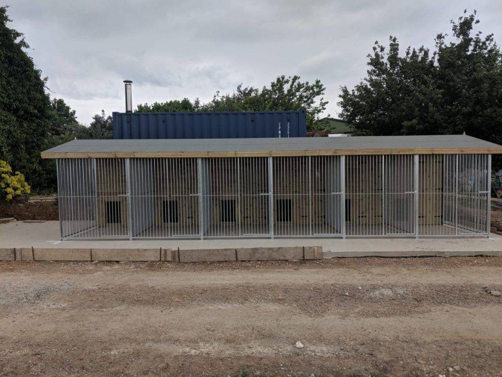 40 X 12 ft Six Bay Dog Kennel benchmarkkennels