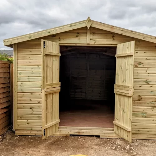10x15ft Shed front view