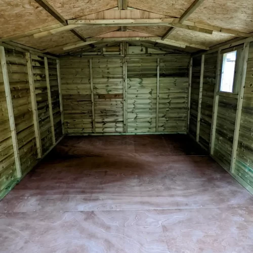 10x15ft Shed internal