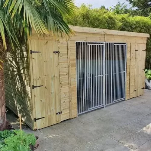 14x7ft pent duo external galvanised anti destruction pack